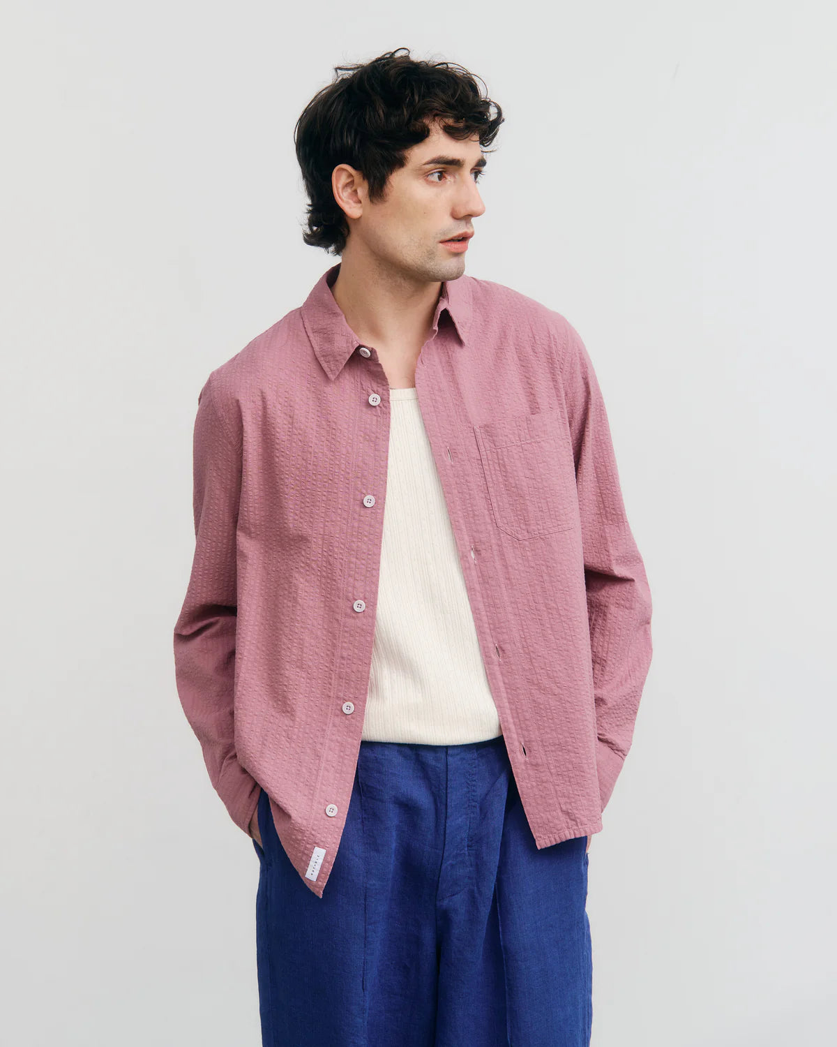 Rotholz // Casual Shirt - Stone Pink