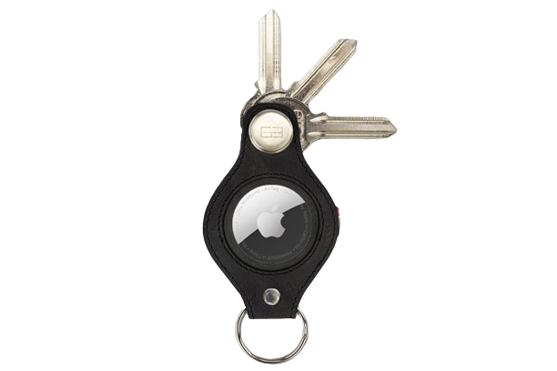Garzini // Lusso AirTag Key Holder - Brushed Black