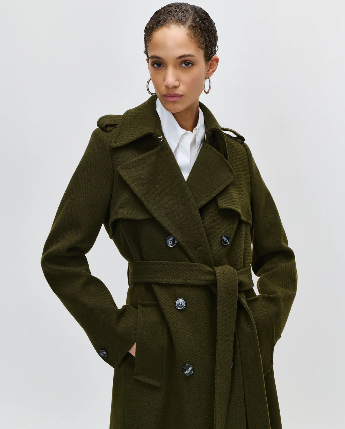 Ivy oak // CHARLOTTE ANN Coat - Dark Khaki