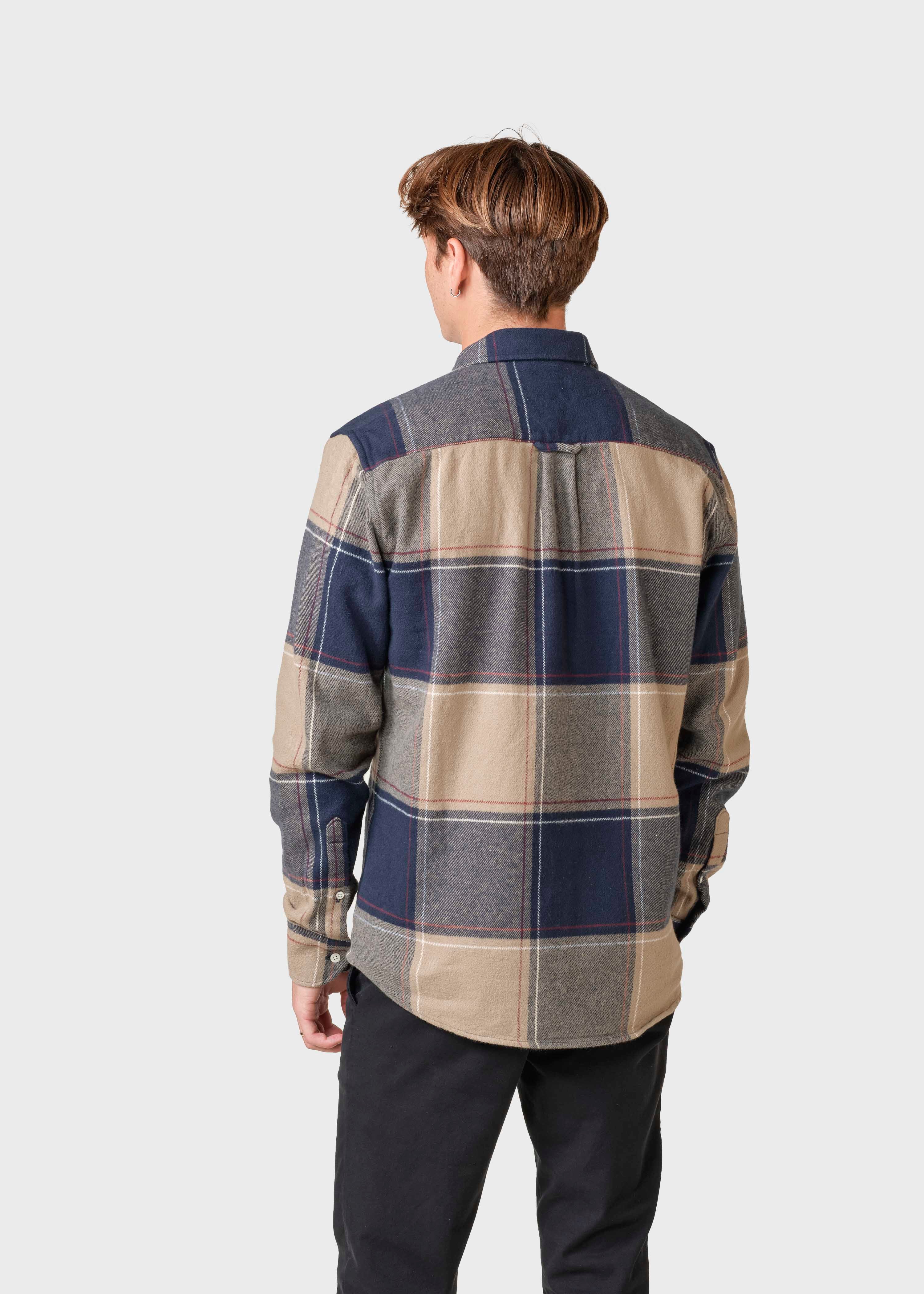 Klitmøller Collective // Claus Shirt // Sand/navy/red
