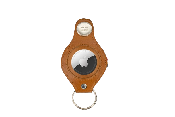 Garzini // Lusso AirTag Key Holder - Brushed Cognac