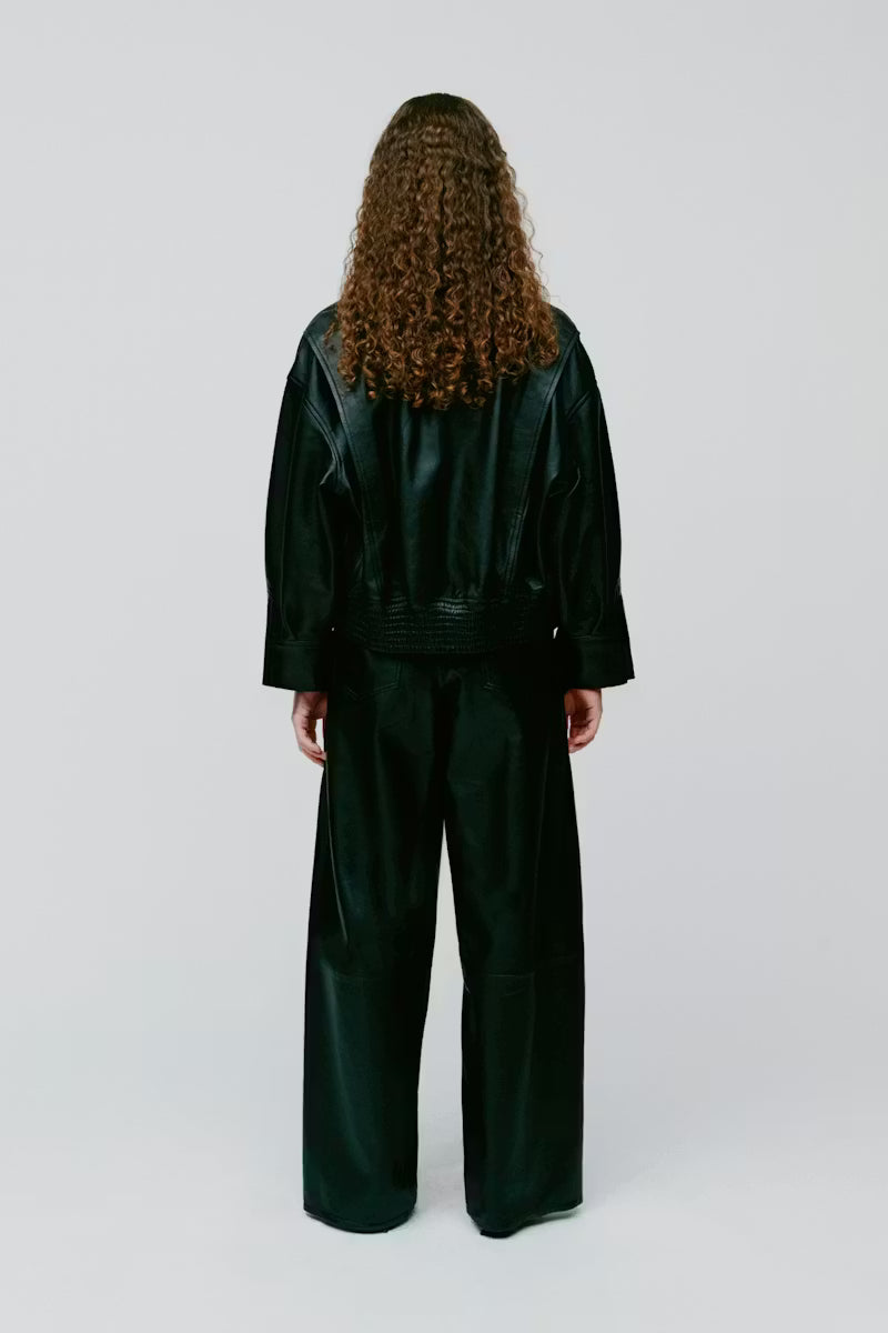 Ivy Oak // Laila leather Jacket -Black