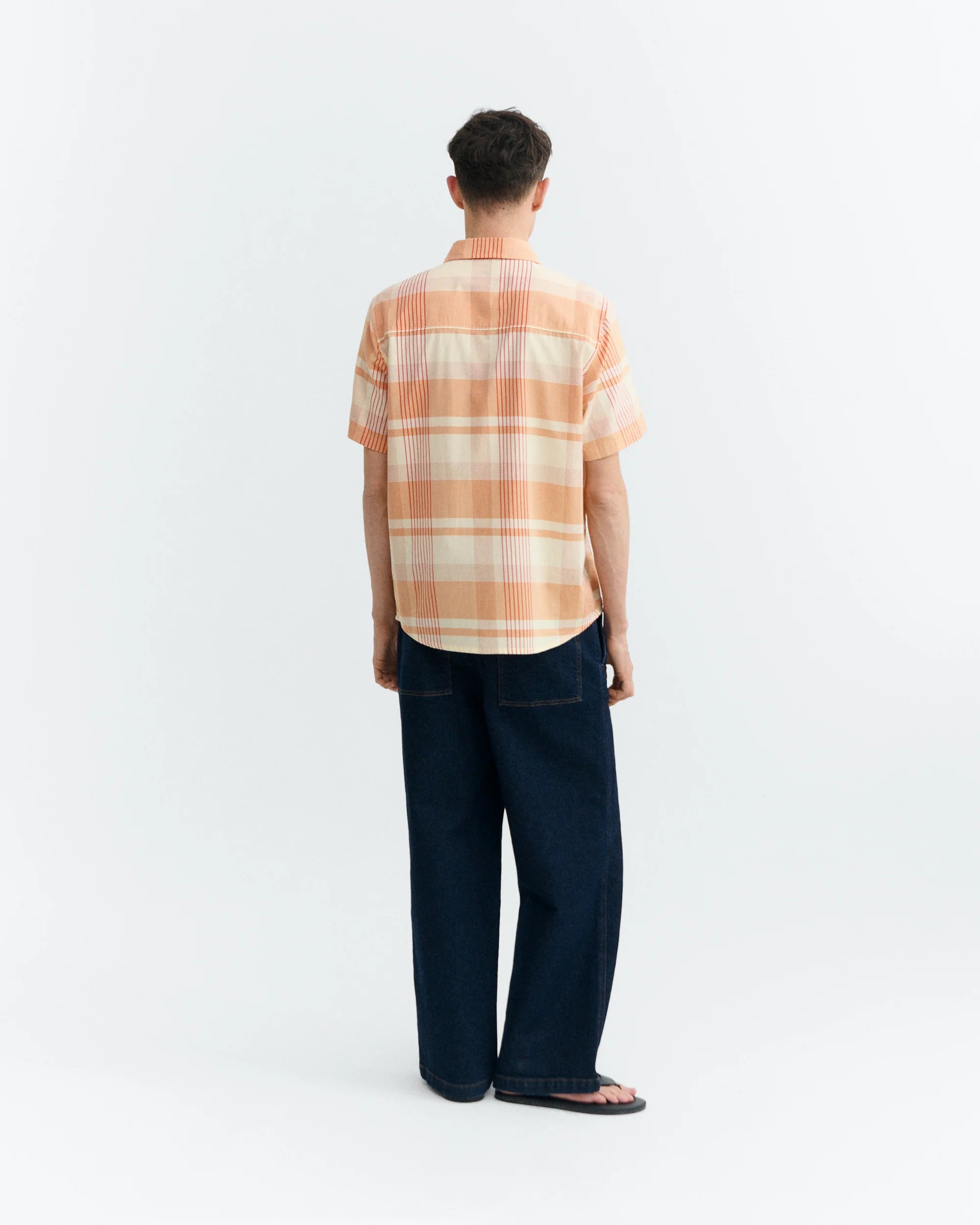 Thinking MU //  Plaid Shirt Tom - Orange