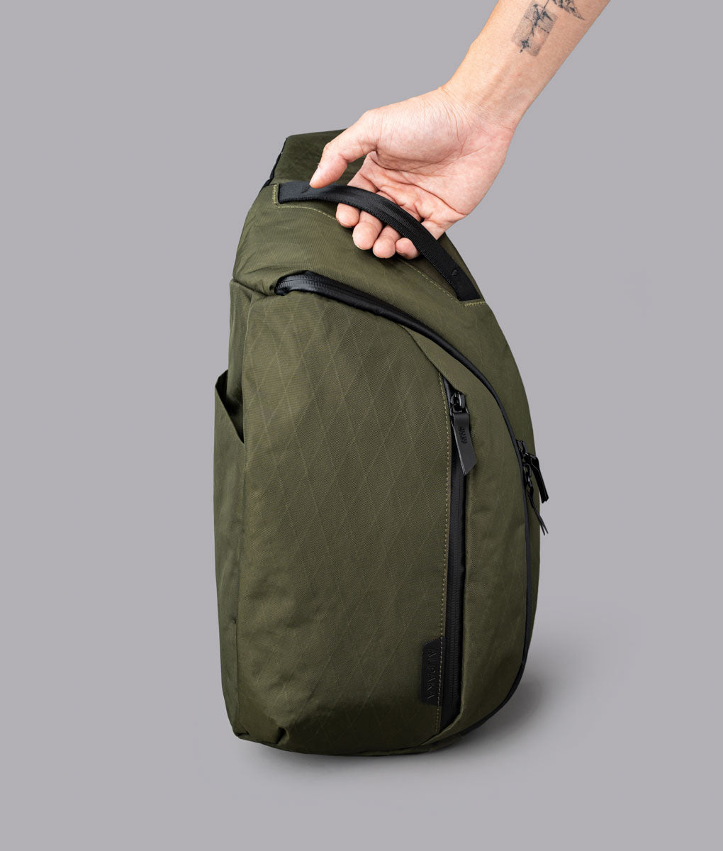 ALPAKA // Metro Crossbody - Left Shoulder - Olive Green X-Pac X42