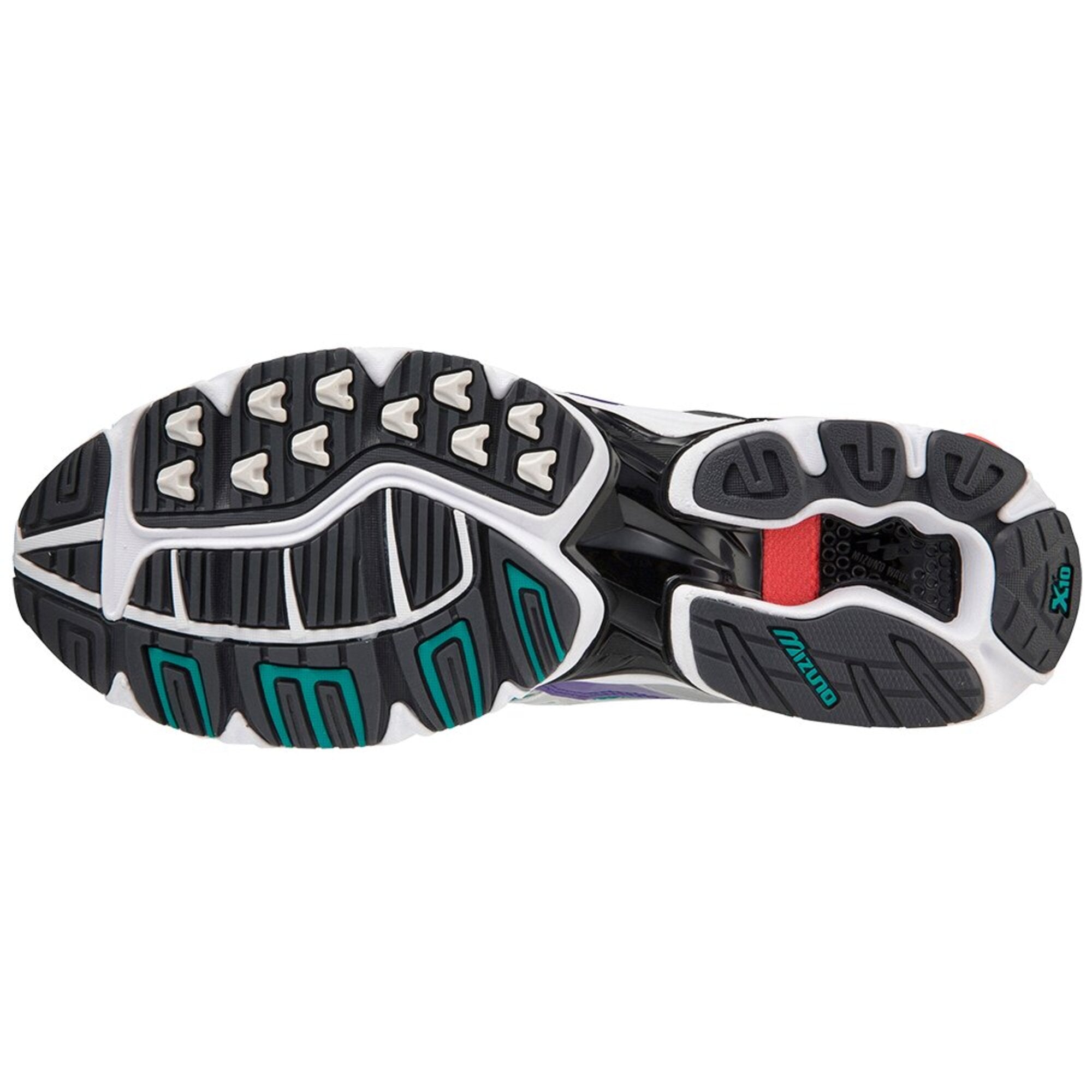Mizuno // Wave Rider 10 - White Silver/ Teal Purple