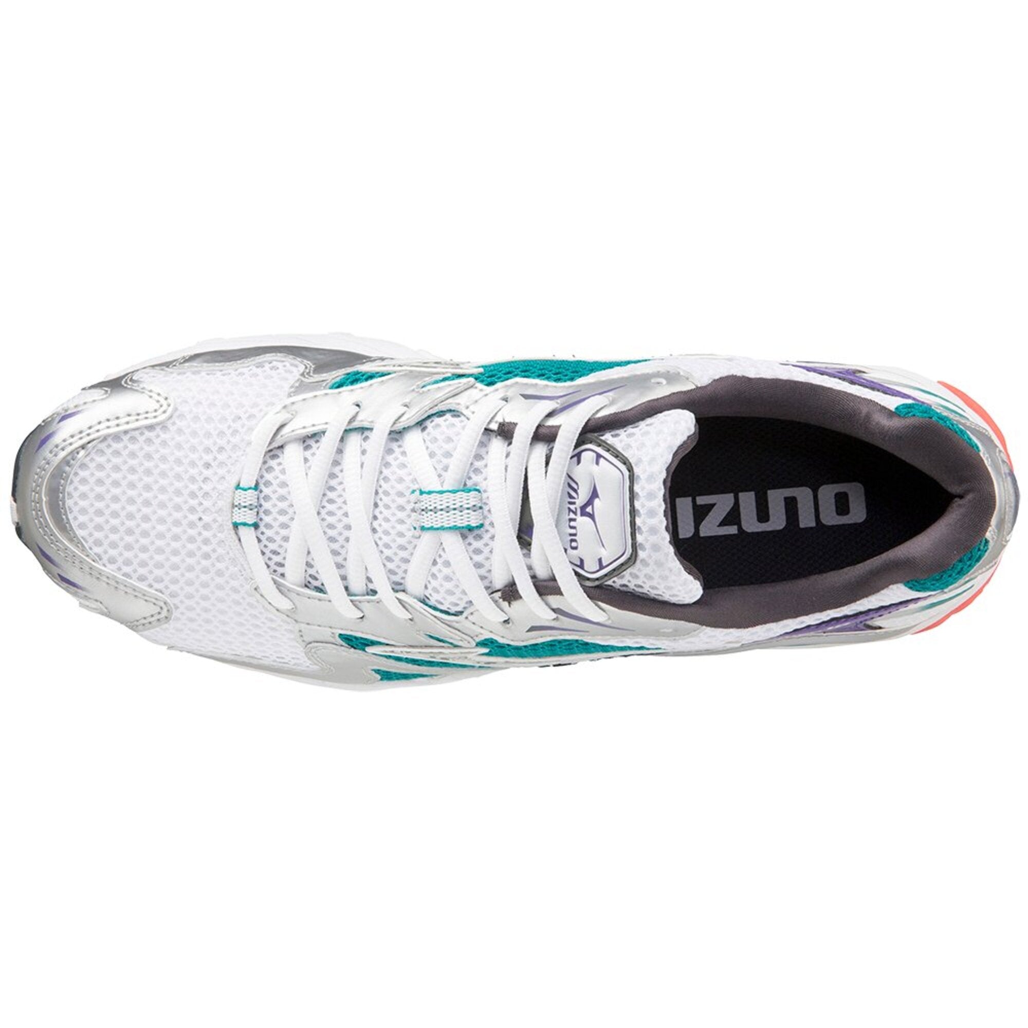 Mizuno // Wave Rider 10 - White Silver/ Teal Purple
