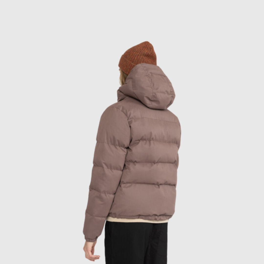 Selfhood // Hooded Puffer Jacket - Dust Purple