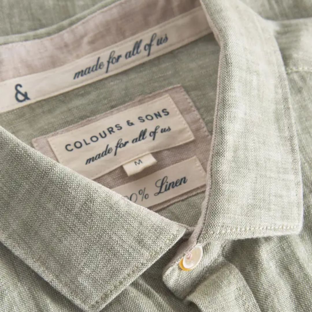 Colours & Sons // Basic Linen Shirt - Olive