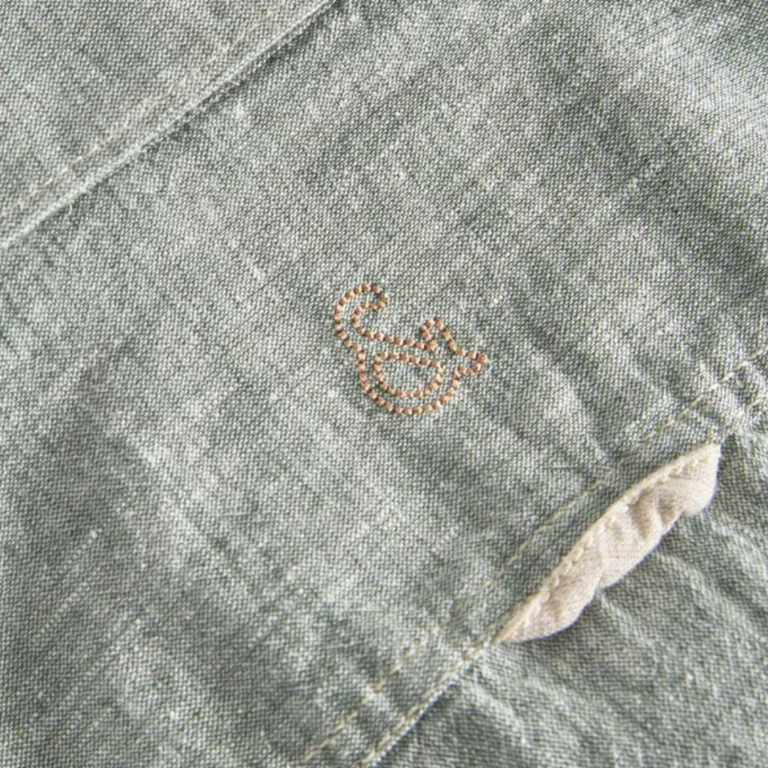 Colours & Sons // Basic Linen Shirt - Sage