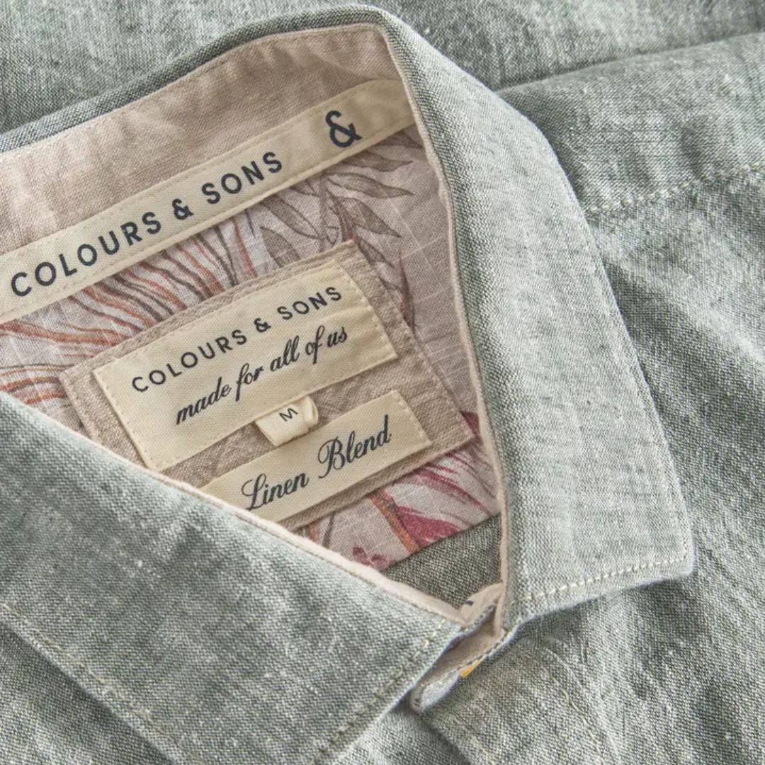 Colours & Sons // Basic Linen Shirt - Sage