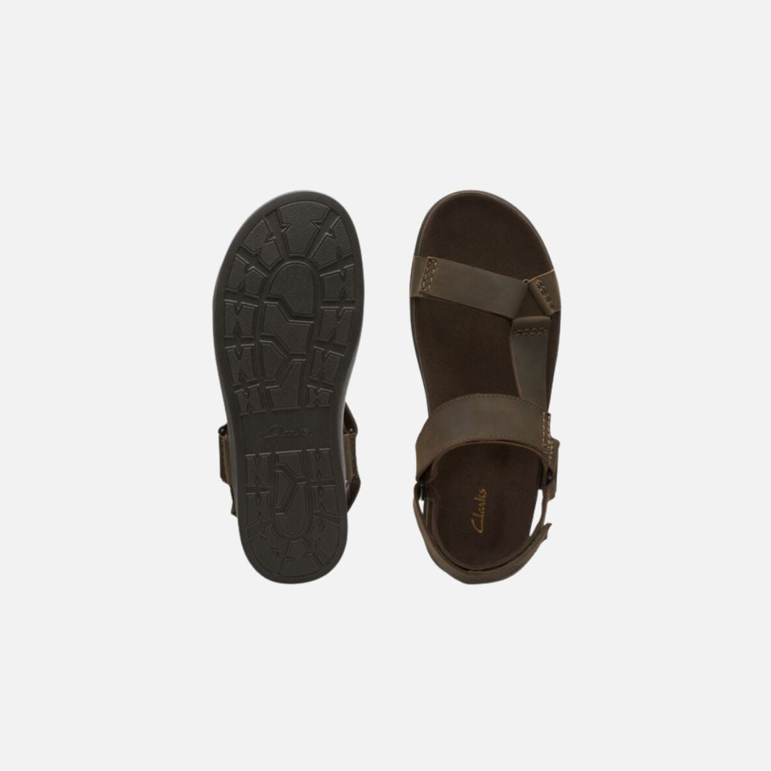 Clarks // Sunder Range -  Dark Olive Leather