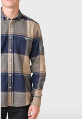 Klitmøller collective // Claus shirt - Sand/Navy/Red