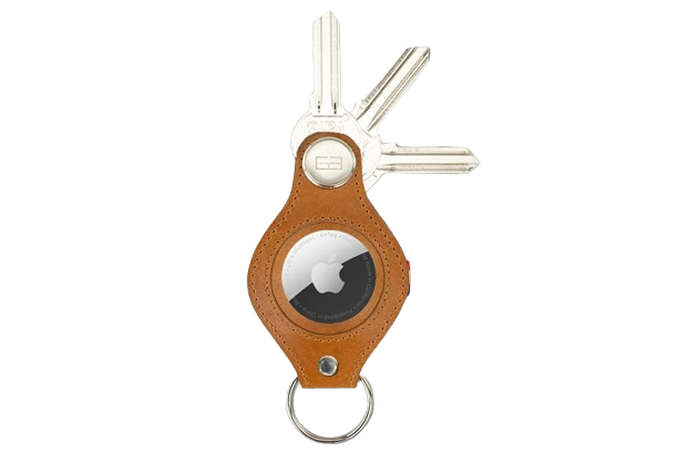 Garzini // Lusso AirTag Key Holder - Brushed Cognac