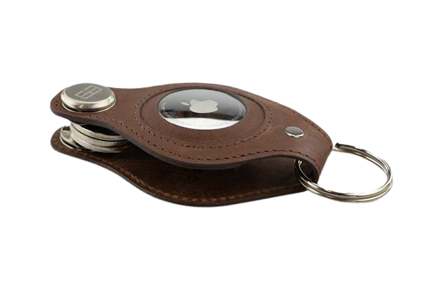 Garzini // Lusso AirTag Key Holder - Brushed Brown