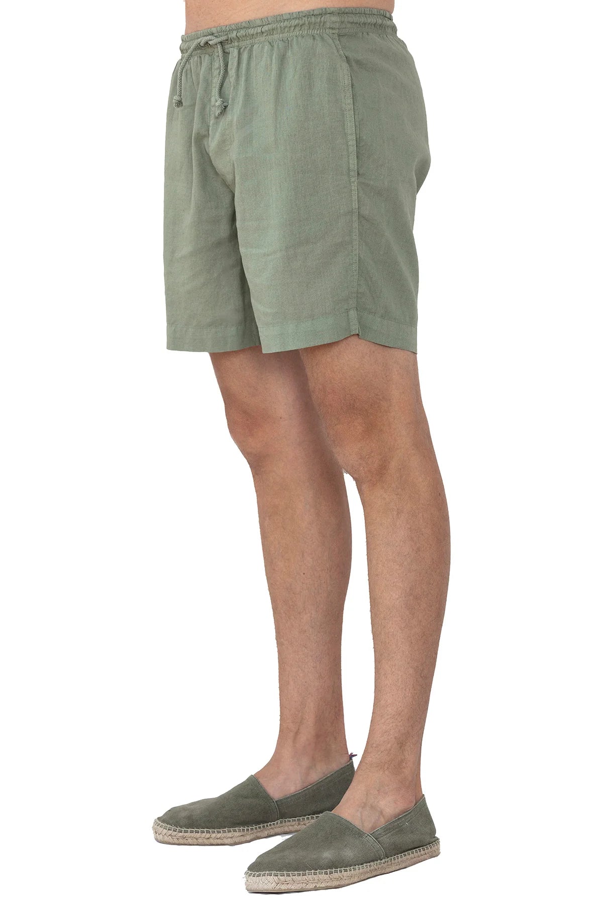 Ravens View // TOM LINEN SHORTS - Khaki