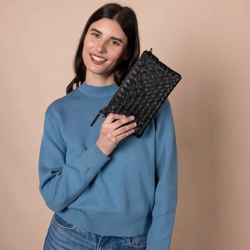O My Bag // Lexi Woven Classic Leather - Black