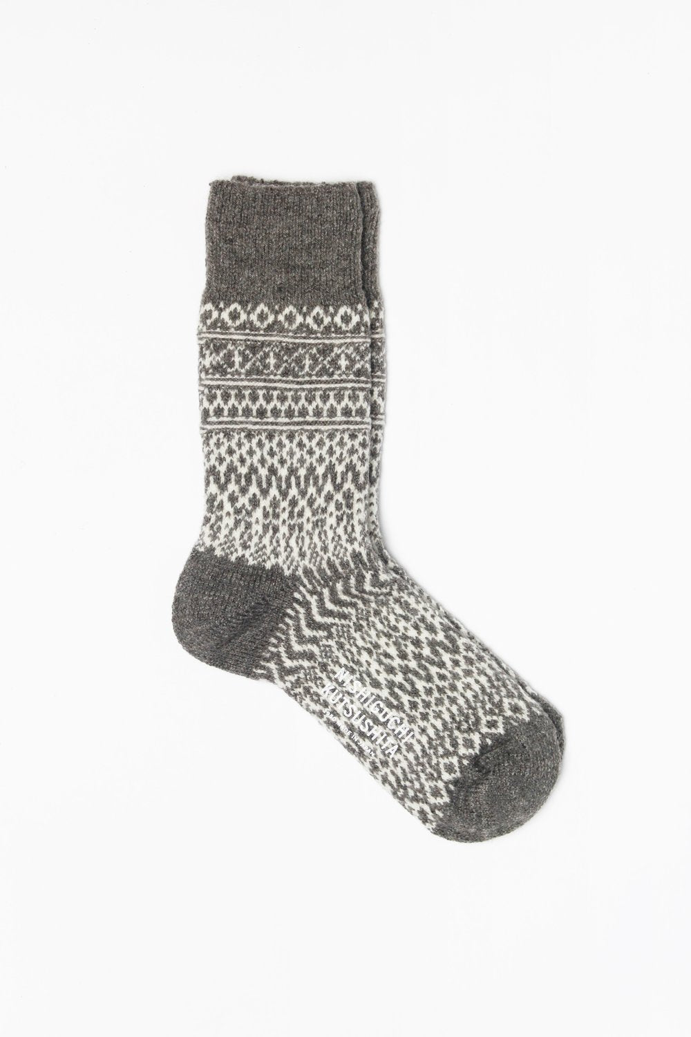 Nishiguchi Kutsushita // Wool socks - Grey
