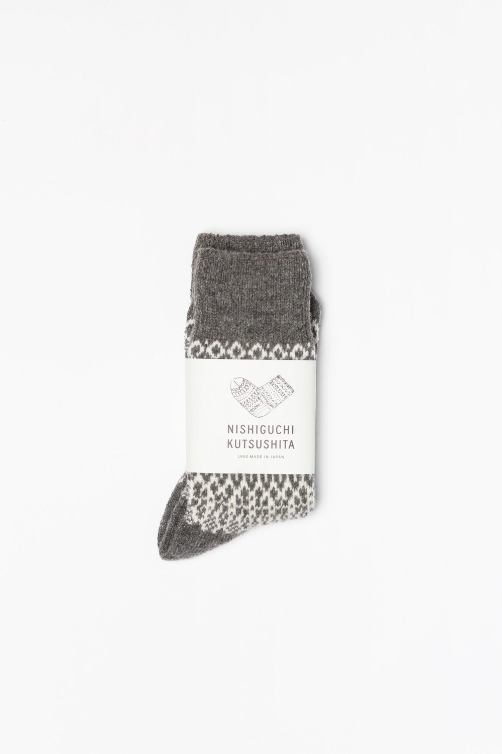 Nishiguchi Kutsushita // Wool socks - Grey