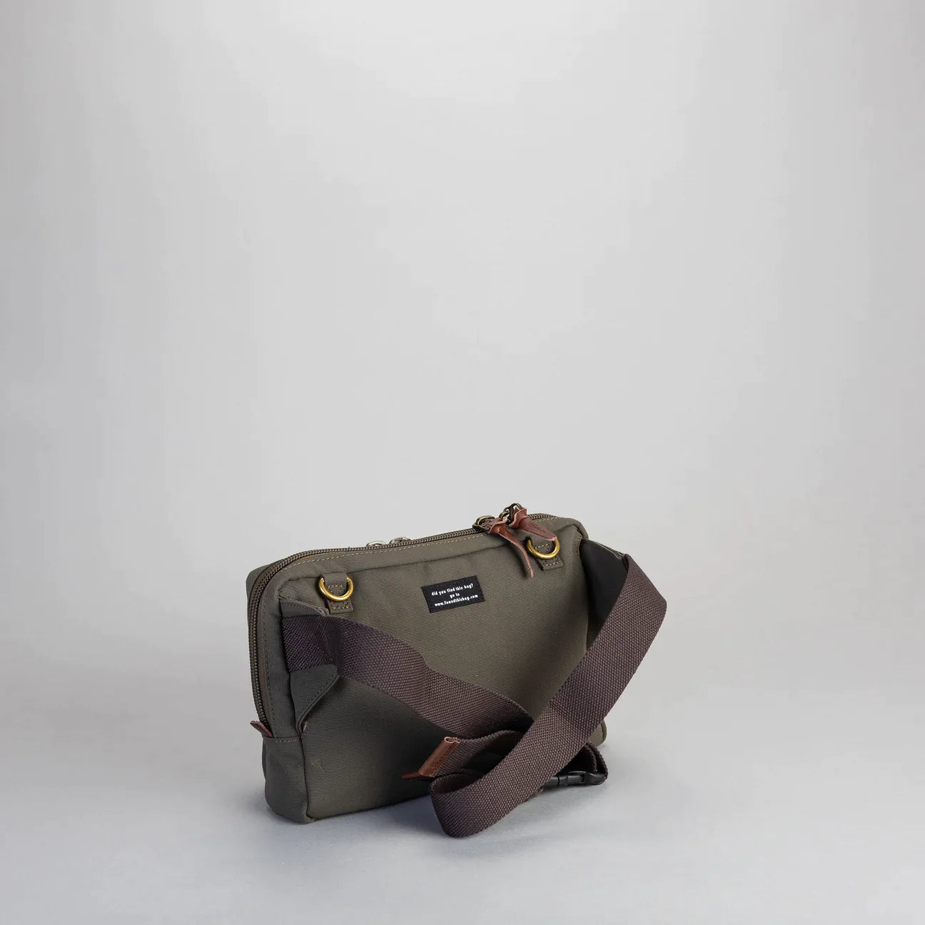 Property Of // Rem Cross-Body Bag - Dark Forest/Dark Brown