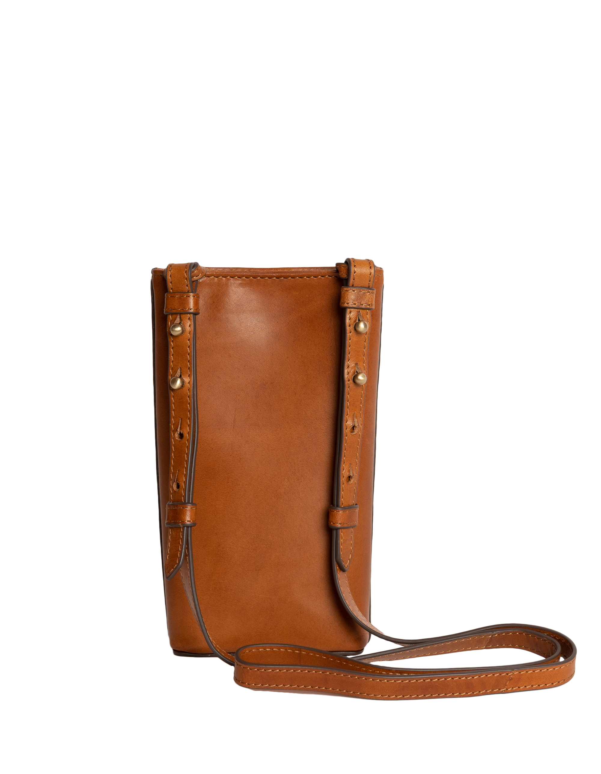 O My Bag // Charlie Phone Bag - Cognac Classic Leather