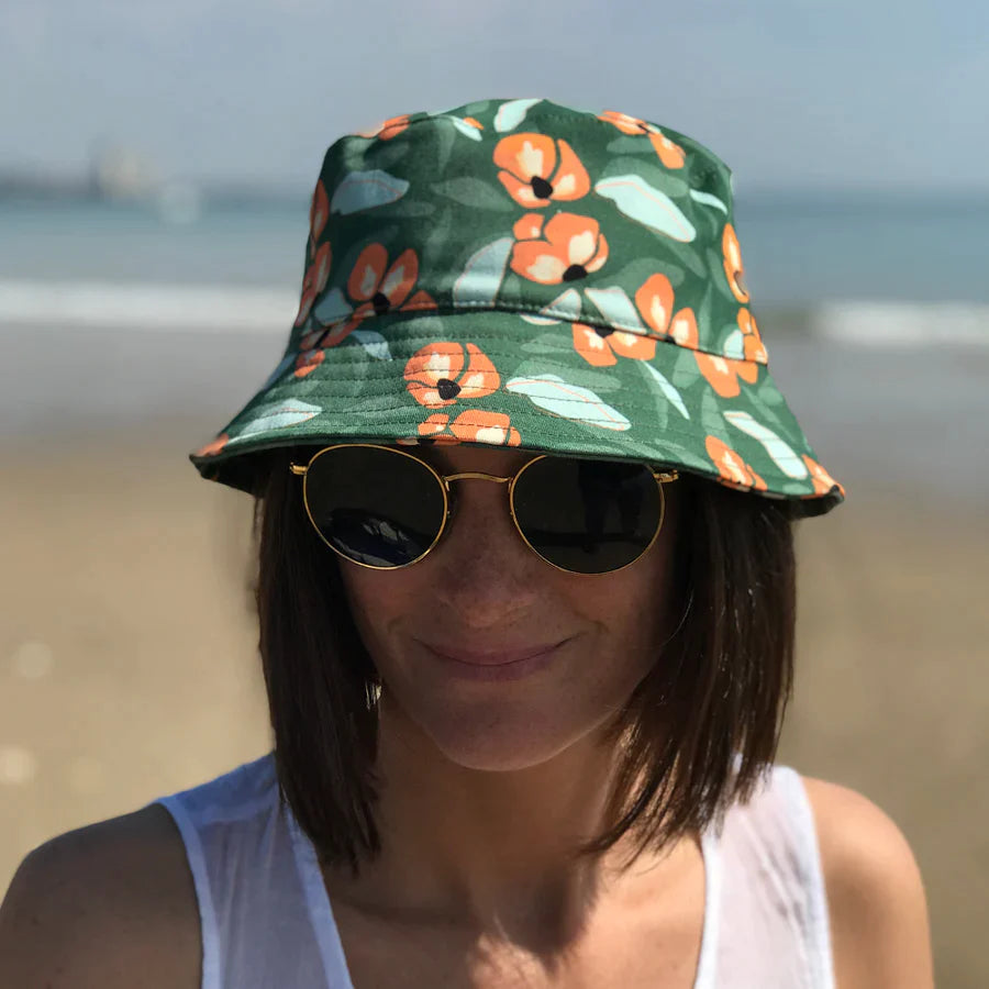 Le Chapoté // Bucket Hat - Orange Flower